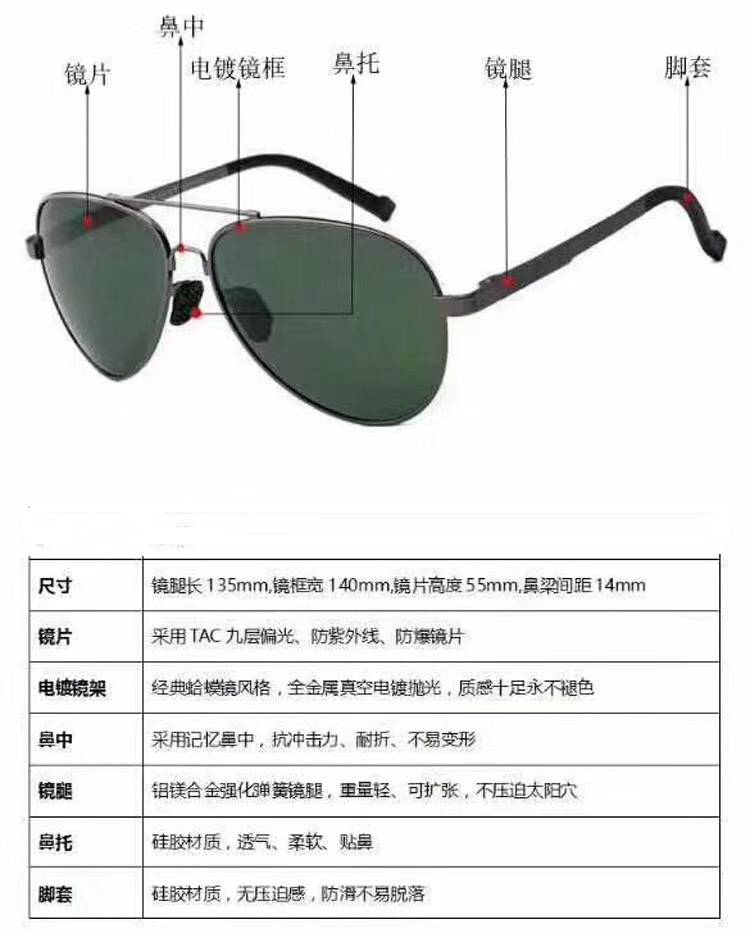 金盾 太阳镜实力护眼 防眩晕技术 采用国内镜片加工技术